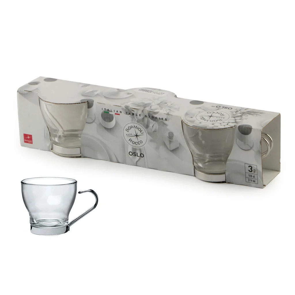 Set 3 Tazze Caffè Oslo Punch 10 cl BORMIOLI ROCCO