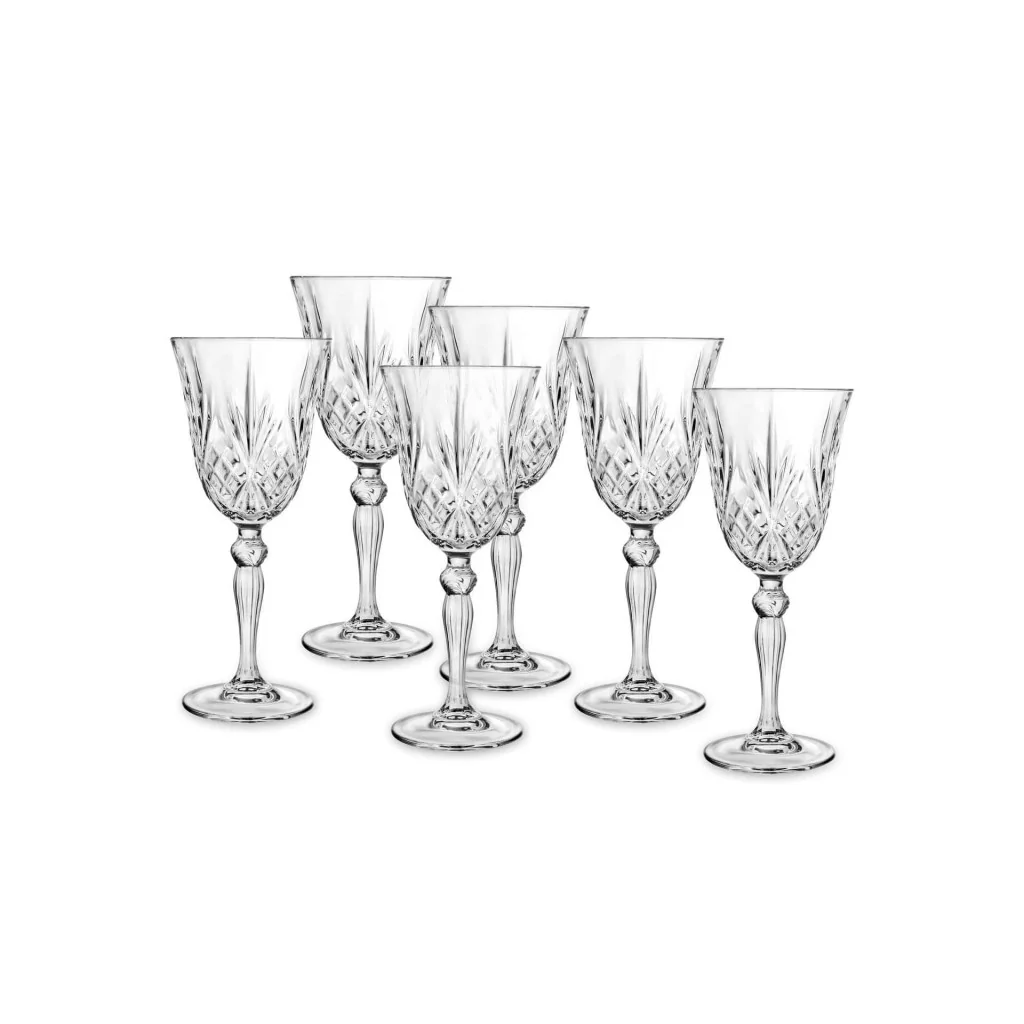Set 6 Calici Vino Melodia 21 cl RCR CRISTALLERIA ITALIANA