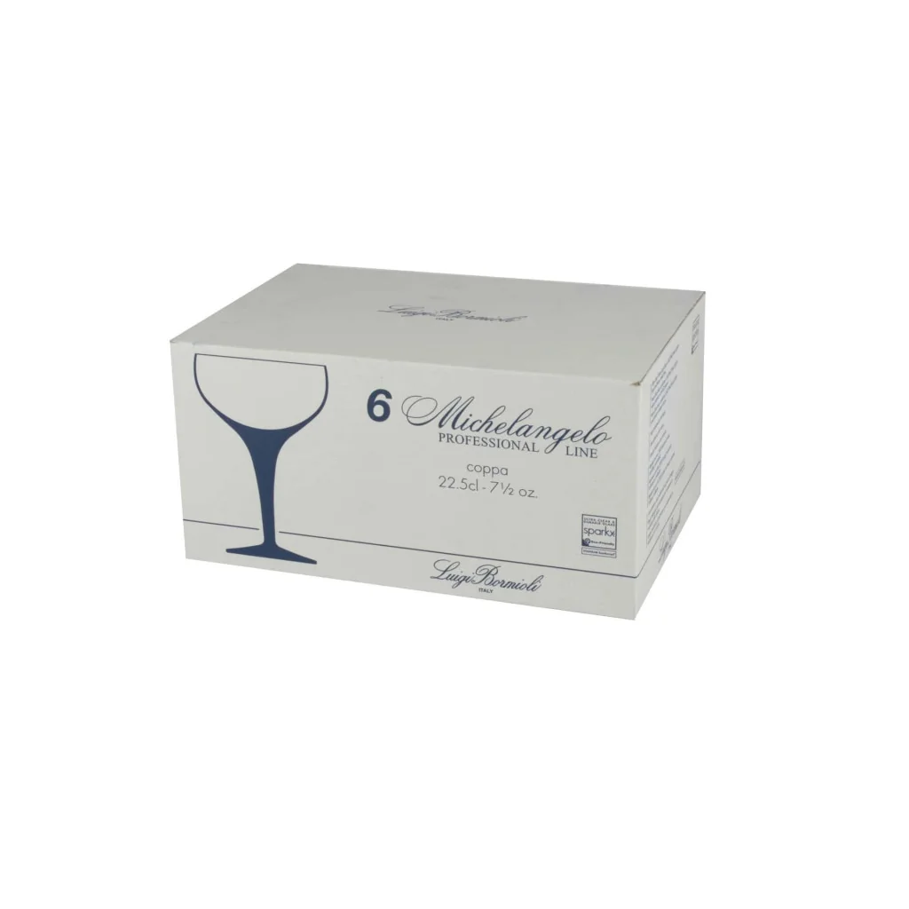 Set 6 Calici Coppa Champagne Michelangelo 22,5 cl LUIGI BORMIOLI