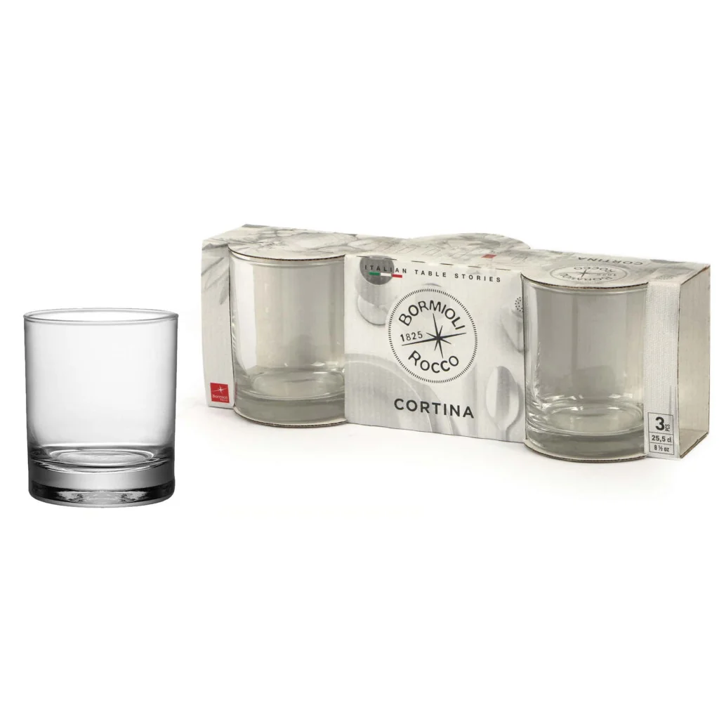 Set 3 Bicchieri Acqua Cortina 25 cl BORMIOLI ROCCO