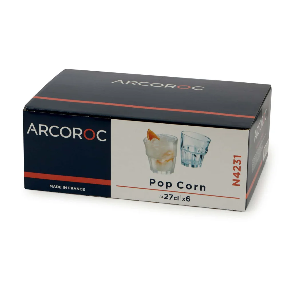 Set 6 Bicchieri Cocktail Pop Corn 27 cl ARCOROC