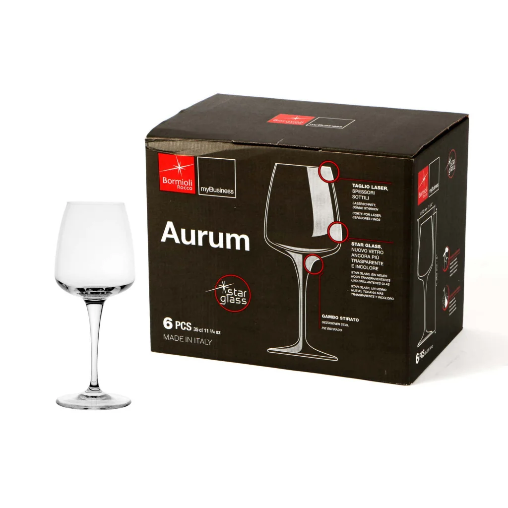 Set 6 Calici Vino Bianco Aurum 35 cl BORMIOLI ROCCO