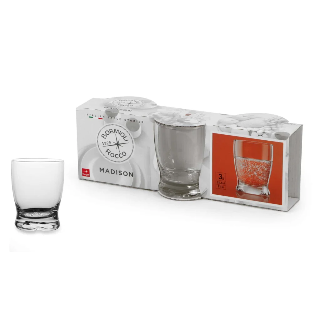 Set 3 Bicchieri Acqua Madison 24 cl BORMIOLI ROCCO