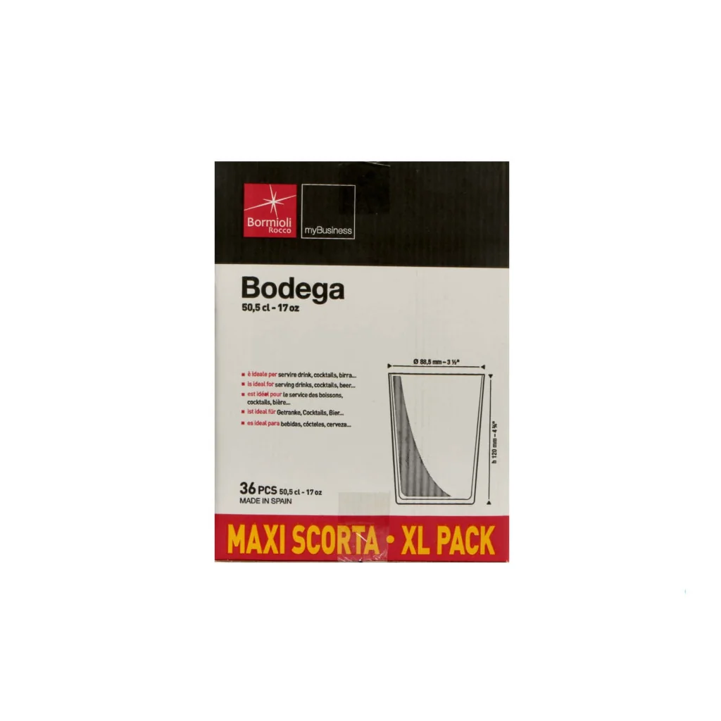 Set 36 Bicchieri Bibita Bodega Maxi 50,5 cl BORMIOLI ROCCO