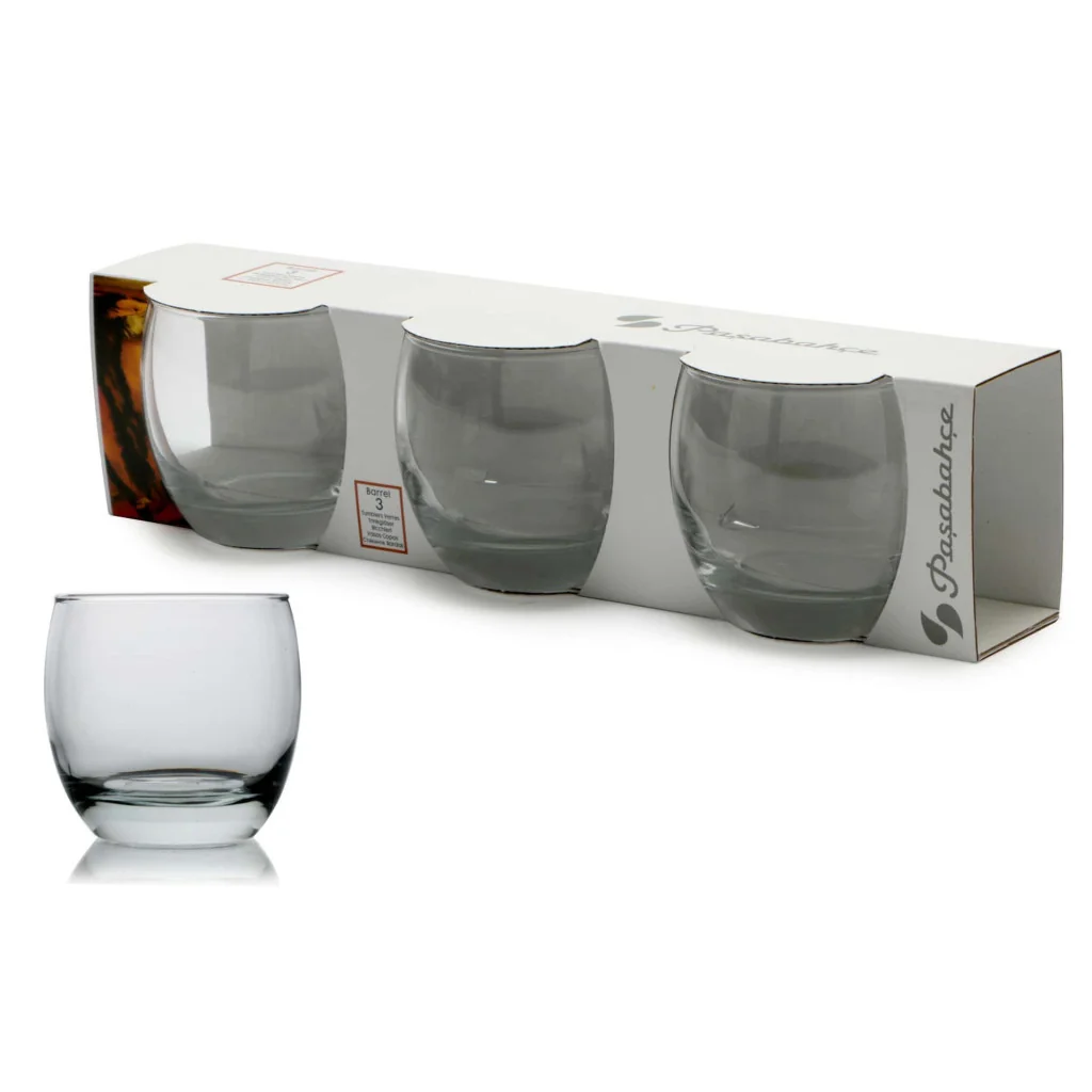 Set 3 Bicchieri Acqua Barrel 34 cl PASABAHCE