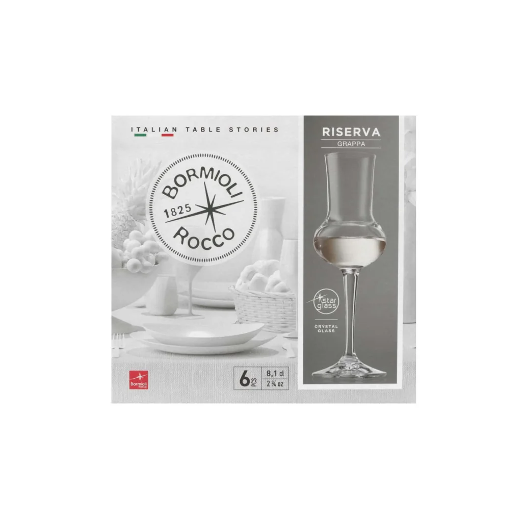 Set 6 Calici Grappa Riserva 8 cl BORMIOLI ROCCO