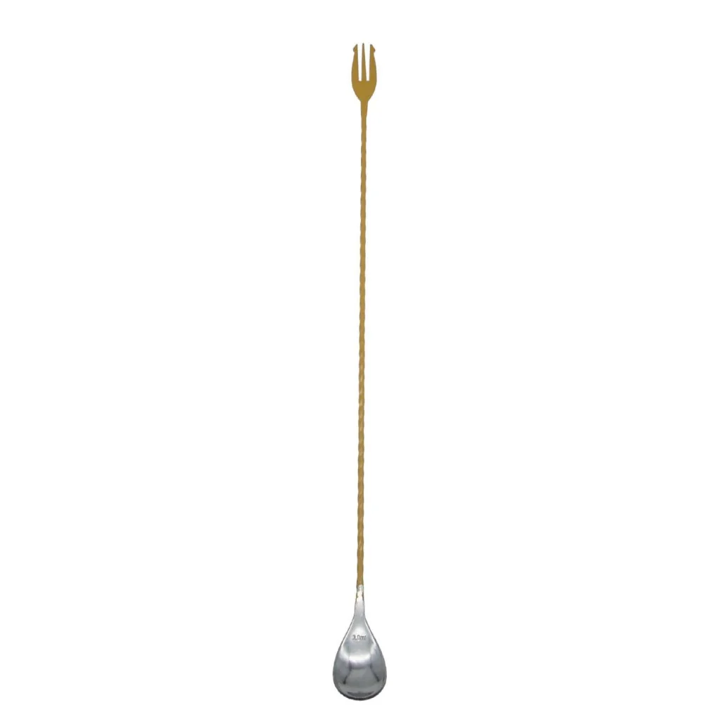 Bar Spoon Trident Twist Inox Senape 45 cm THE BARS
