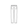 Pantalone Uomo Vermont Super Stretch Bianco ISACCO