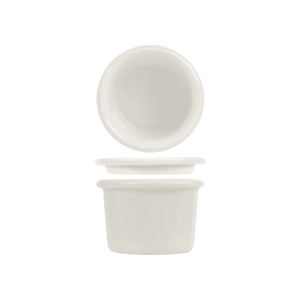 Vasetto Cilindrico Bianco con Coperchio 80 ml DT