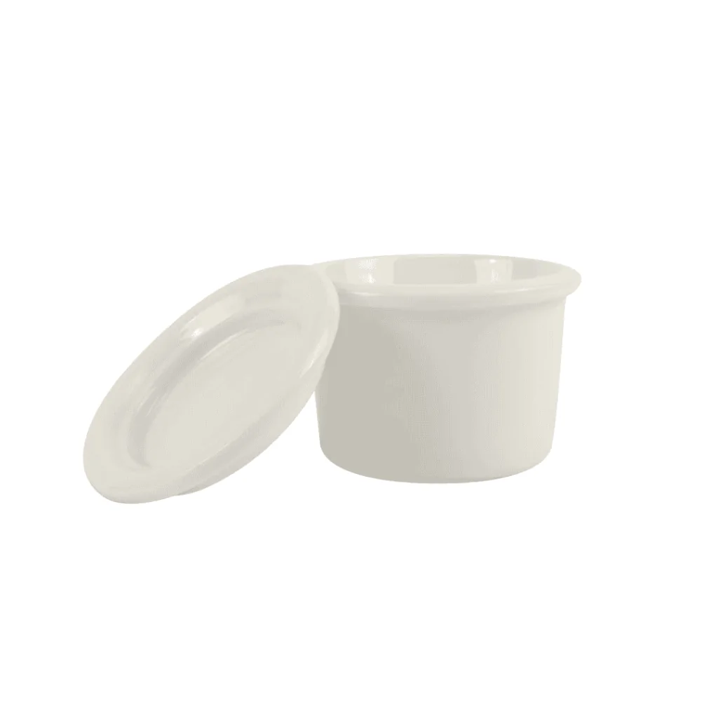 Vasetto Cilindrico Bianco con Coperchio 80 ml DT