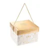 Scatola Panettone Elegante Natale con Cordino DT