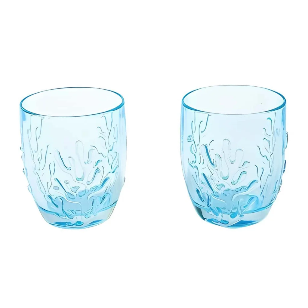 Set 6 Bicchieri Acqua Coralli Azzurri 30 cl 