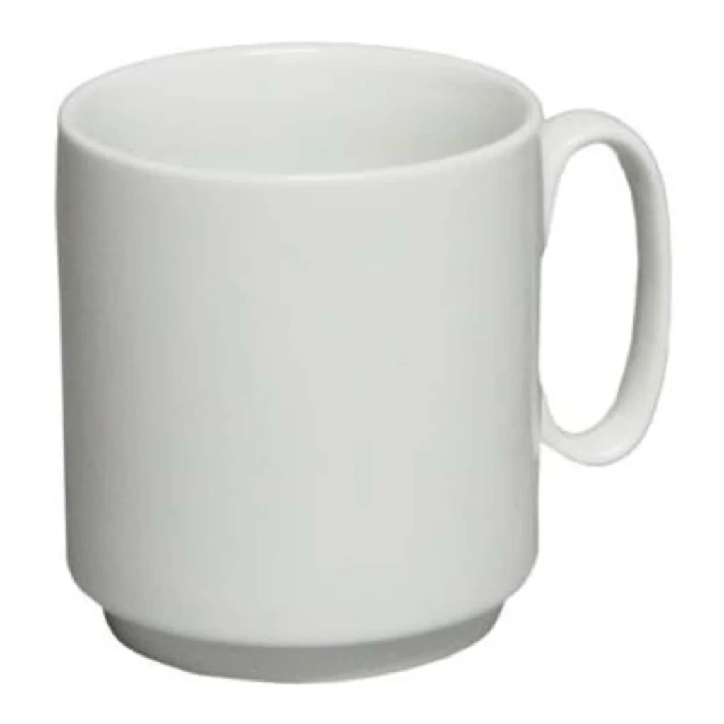 Tazza Mug Cilindrica Breakfast Bianca 25 cl MEDRI