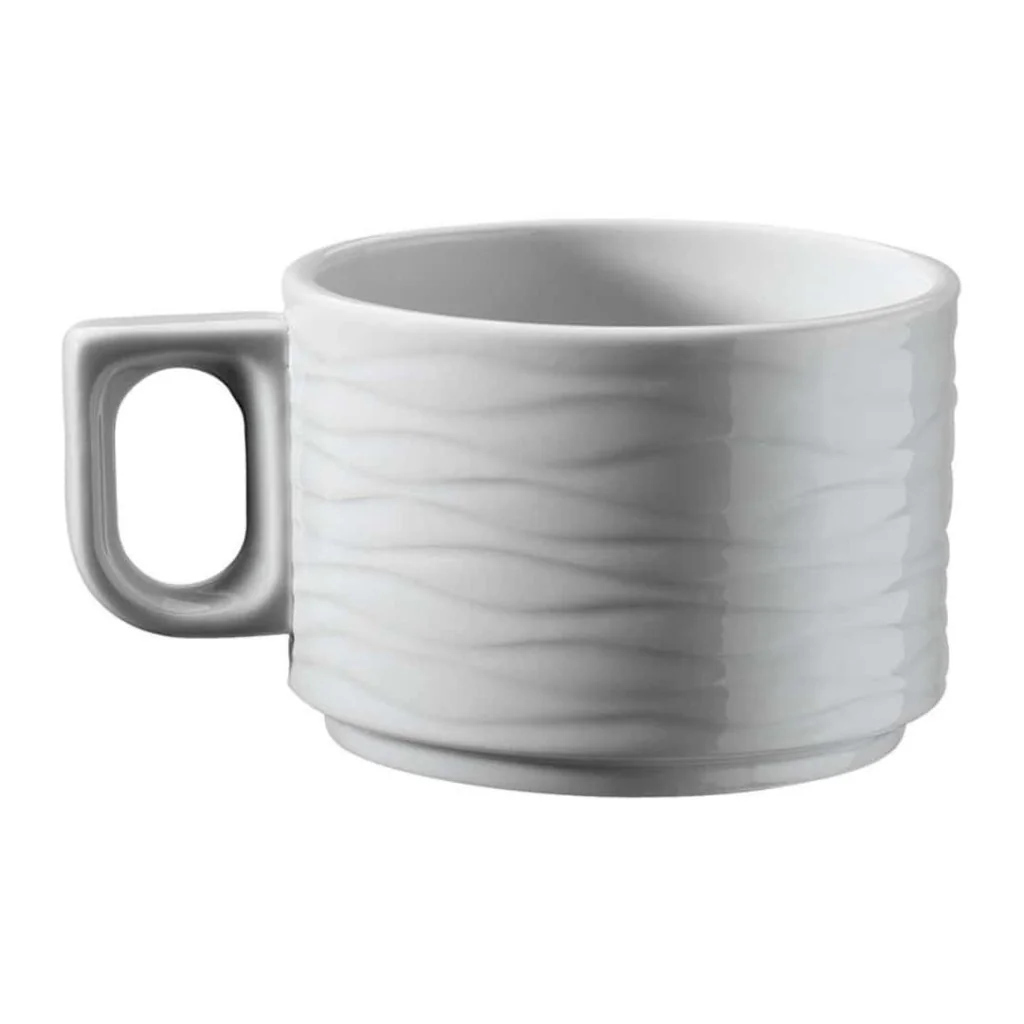 Set 6 Tazze Caffe Sea Wave Bianche 10 cl KUTAHYA PORSELEN