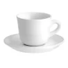 Set 6 Tazze Caffe' Nova Bianche Con Piattino 7 cl LUBIANA
