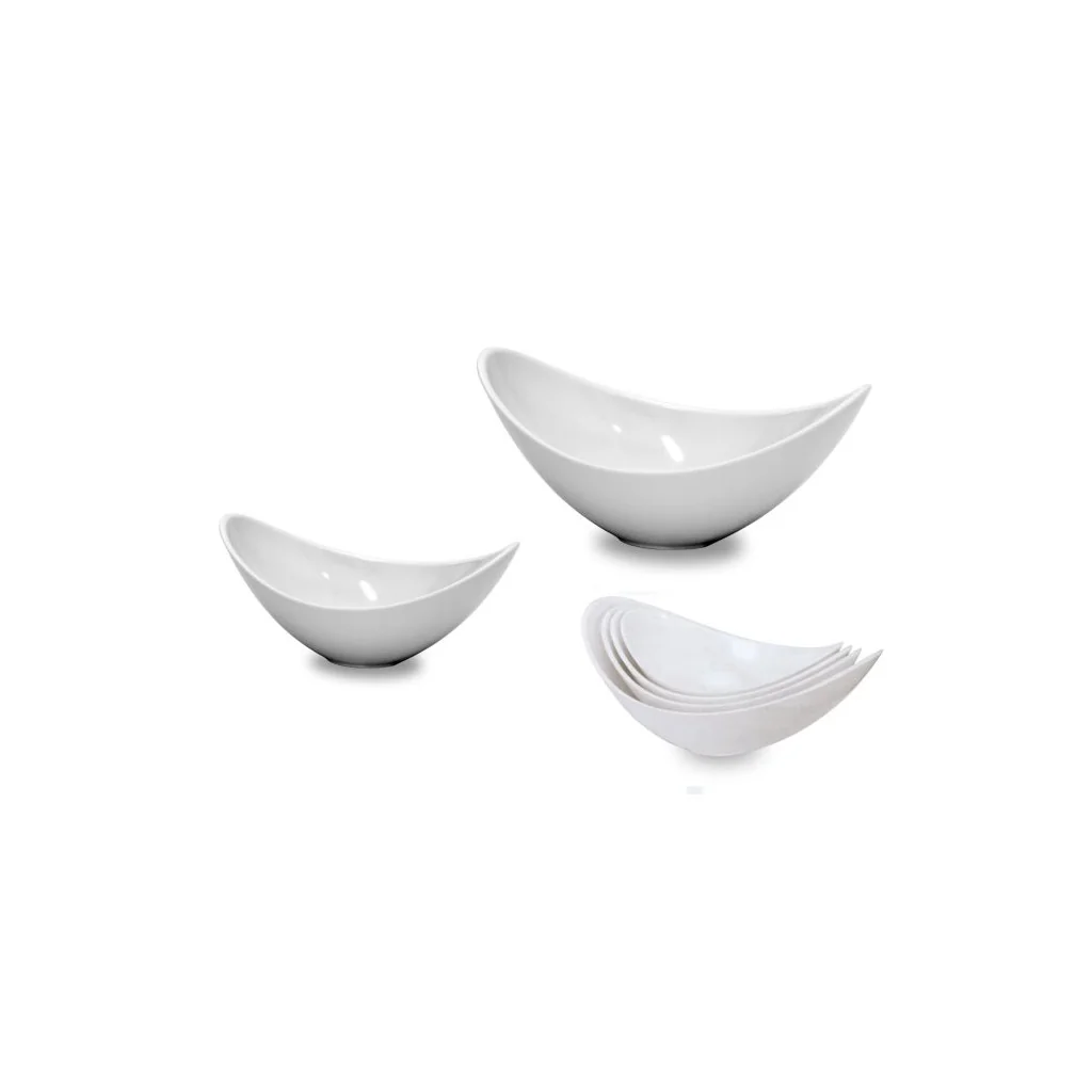 Insalatiera Melamina Ovale Bianca 33x20 cm LE NOUVEAU COQ