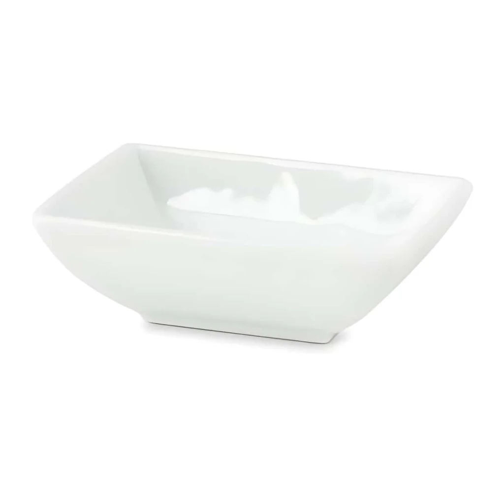 Coppetta Rettangolare Bianca 9x5,5 cm DT