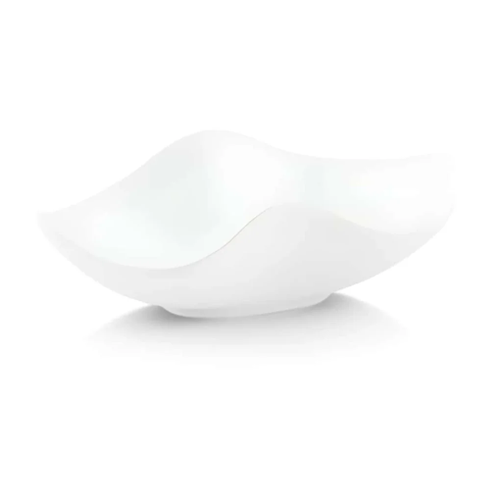 Coppetta Finger Foglia Bianca 9x5 cm DT