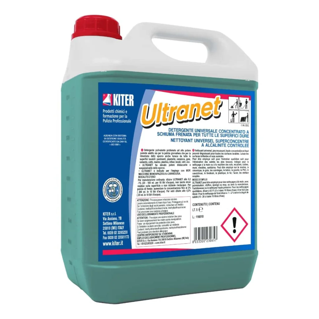 Detergente Pavimenti Ammoniacale Ultranet 5 lt KITER