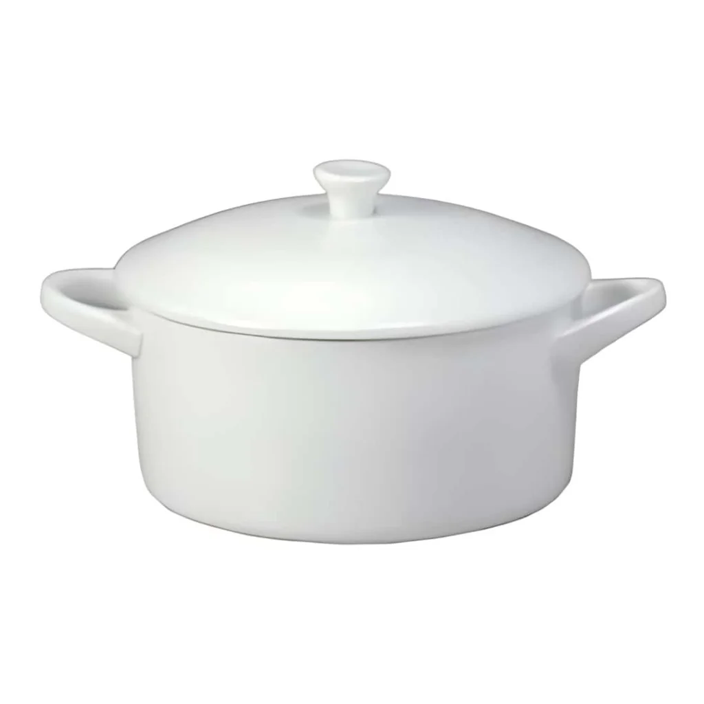 Casseruola Service Porcellana Bianca con Coperchio ø 12 cm MEDRI