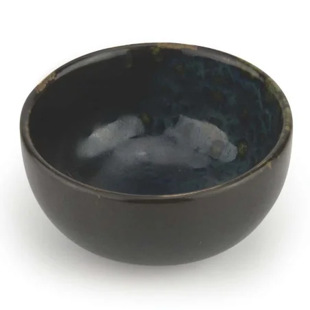 Coppa Rotonda Nera Puntini Blu Phobos ø 15 cm LE COQ