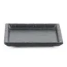 Piattino Melamina Quadro Nero Opaco 14,5 cm DT