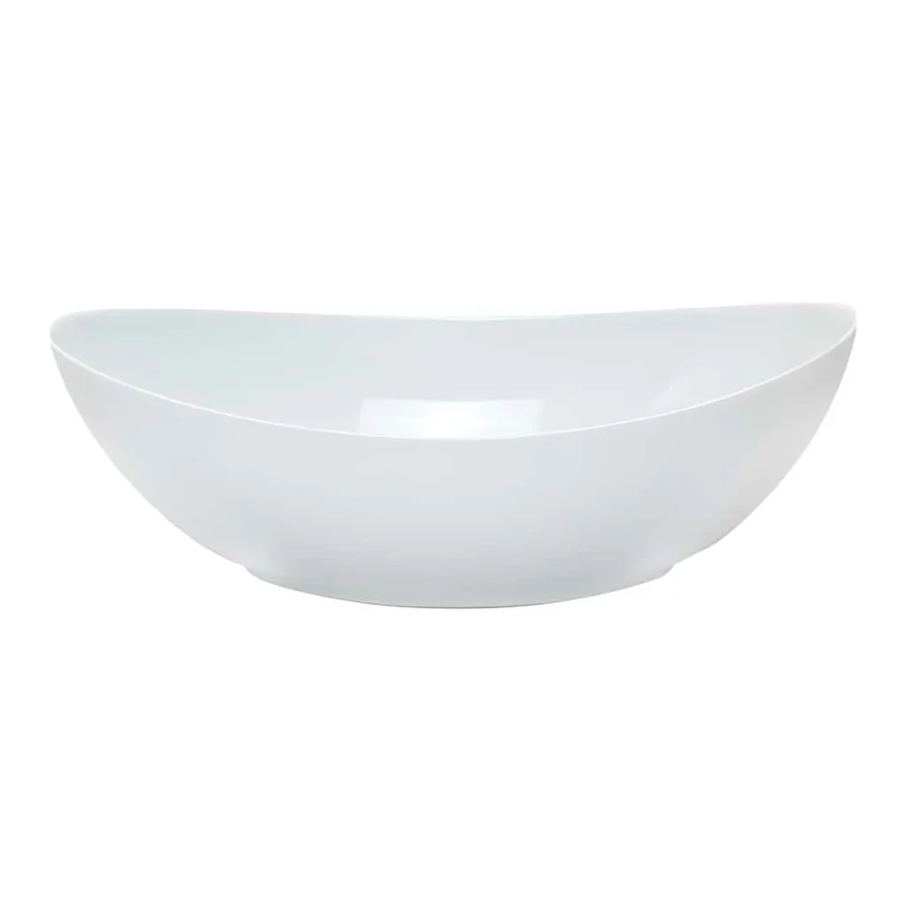 Insalatiera Ovale Bianca Saturno 33x18 cm COSTA VERDE