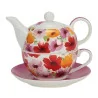 Teiera Breakfast Tea for One Green Pink 35 cl MEDRI