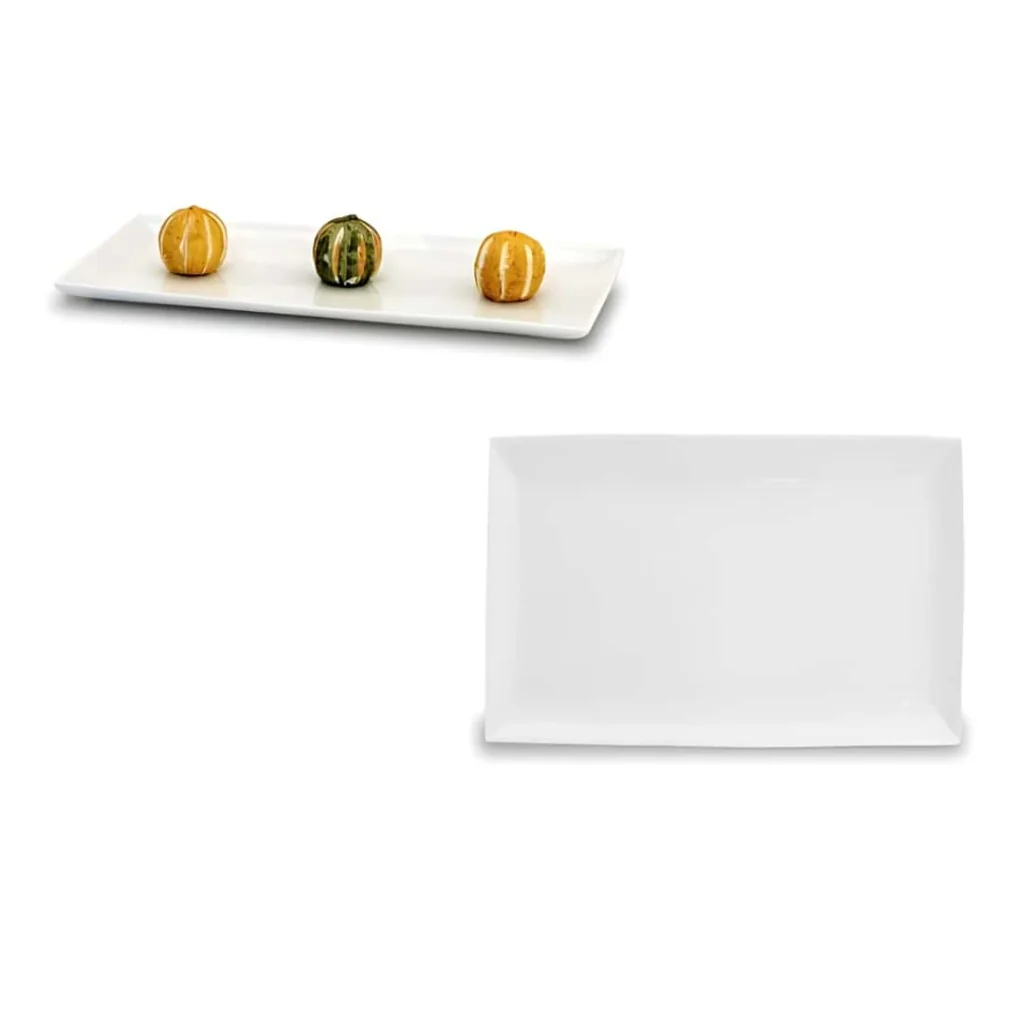 Vassoio Purity Bianco Rettangolare 27x17 cm LE NOUVEAU COQ