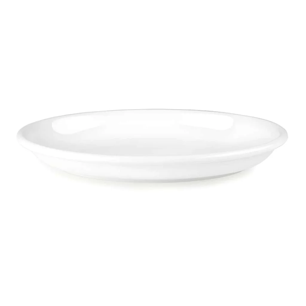 Vassoio Melamina Ovale Bianco 50x36 cm DT
