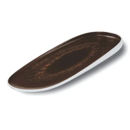 Vassoio Ellittico Estia Ruggine 39x15 cm LE COQ