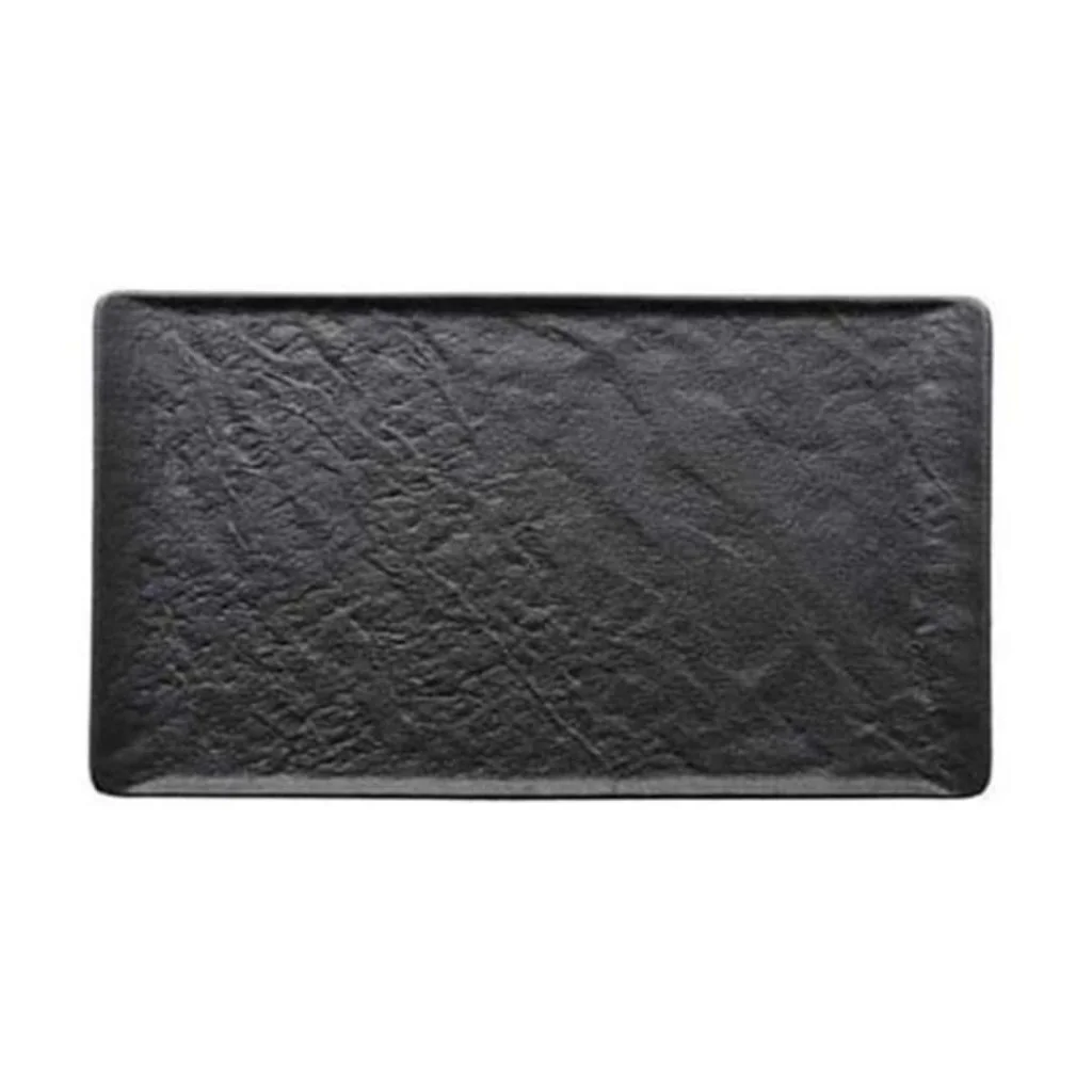 Vassoio Effetto Pietra Nero 34x20,5 cm MORINI