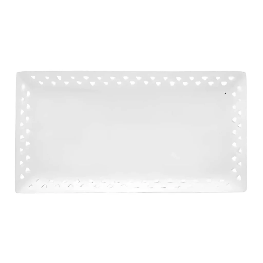 Vassoio Rettangolare Bianco 35x17,5 cm MORINI