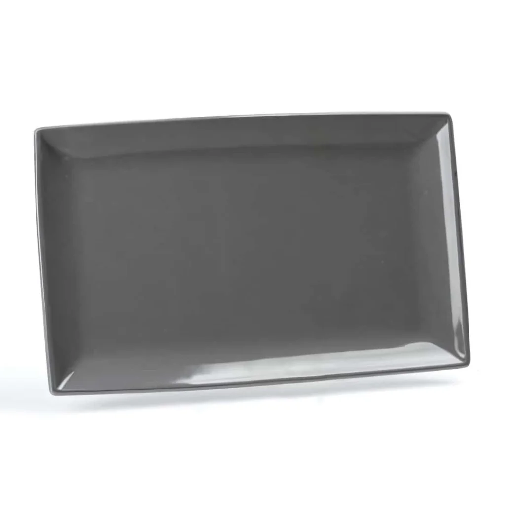Vassoio Purity Grigio Scuro 27x17 cm LE NOUVEAU COQ