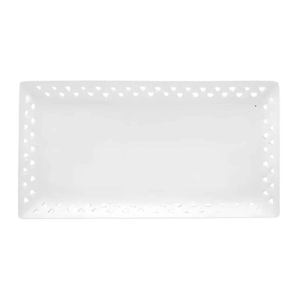 Vassoio Rettangolare Bianco 25,8x12,3 cm MORINI