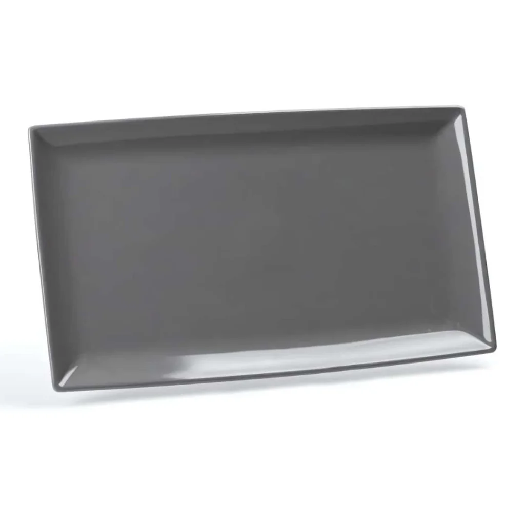 Vassoio Purity Grigio Scuro 33x19 cm LE NOUVEAU COQ