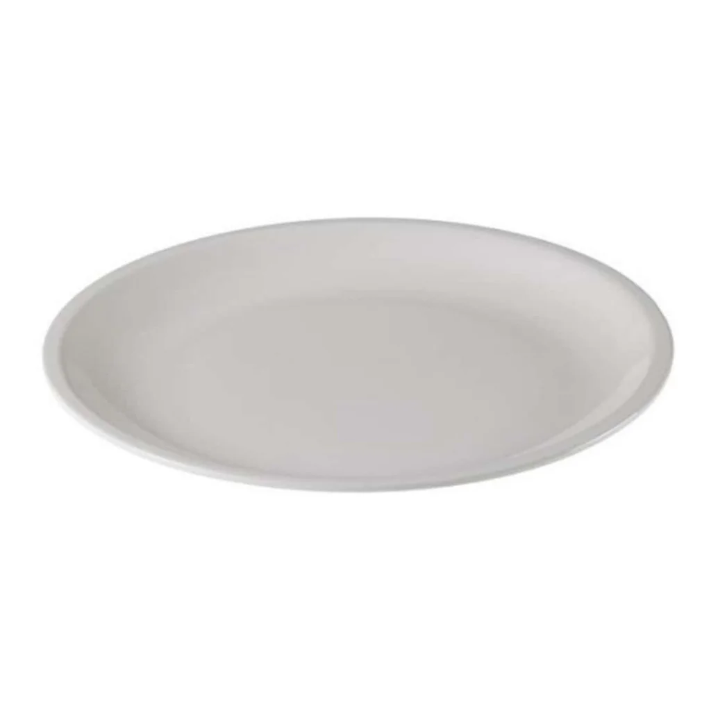 Piatto Piano Bianco Melamina ø 23 cm LEONE