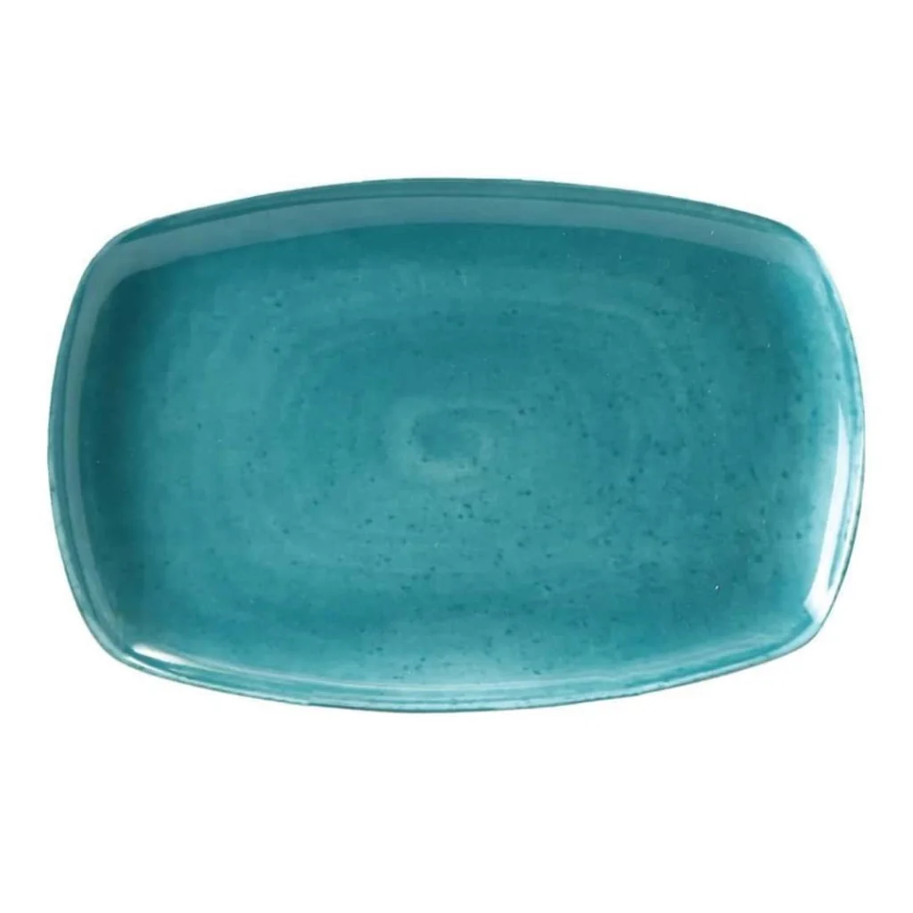 Set 6 Piatti Matiz Verdi 30,5x20 cm MEDRI
