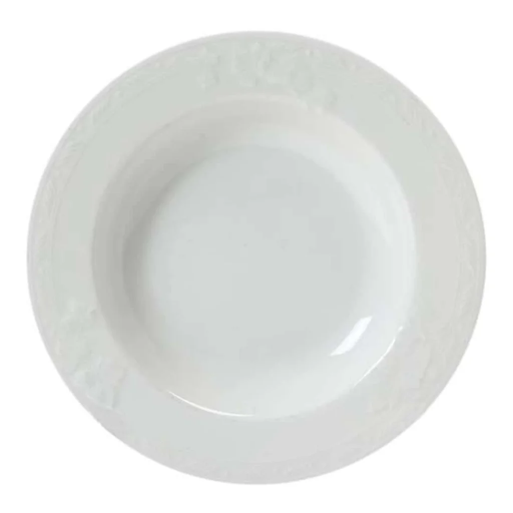 Set 12 Piatti Fondi Edera 23 cm SATURNIA
