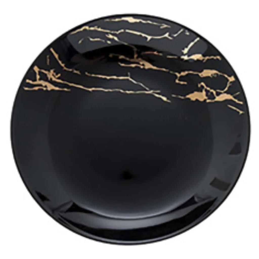 Piatto Fondo Coupe Thunder Nero Oro 26 cm MORINI