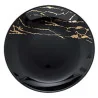 Piatto Fondo Coupe Thunder Nero Oro 26 cm MORINI