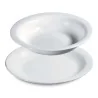 Piatto Piano Bianco Infrangibile Ø 23 cm GIGANPLAST