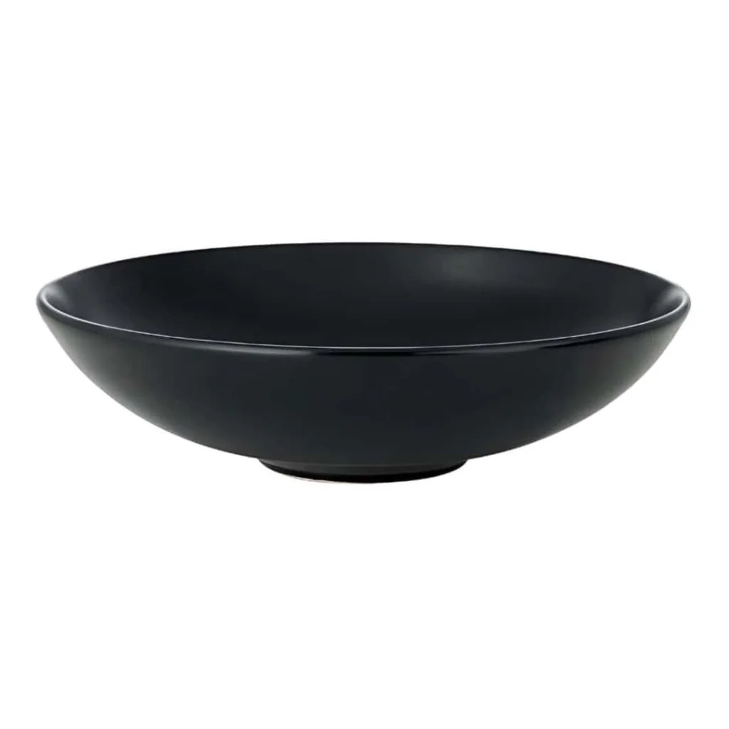 Piatto Fondo Monaco Nero Opaco 19 cm MORINI