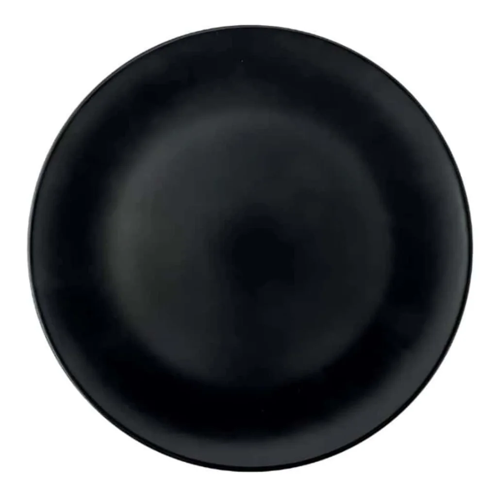 Piatto Fondo Monaco Nero Opaco 19 cm MORINI