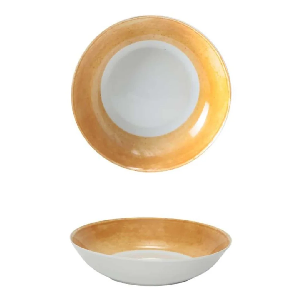 Set 6 Piatti Fondi Matiz Ocra ø 20,5 cm MEDRI