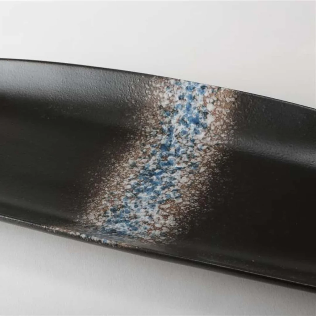Piatto Rettangolare Moon Blue 37x14 cm MEDRI
