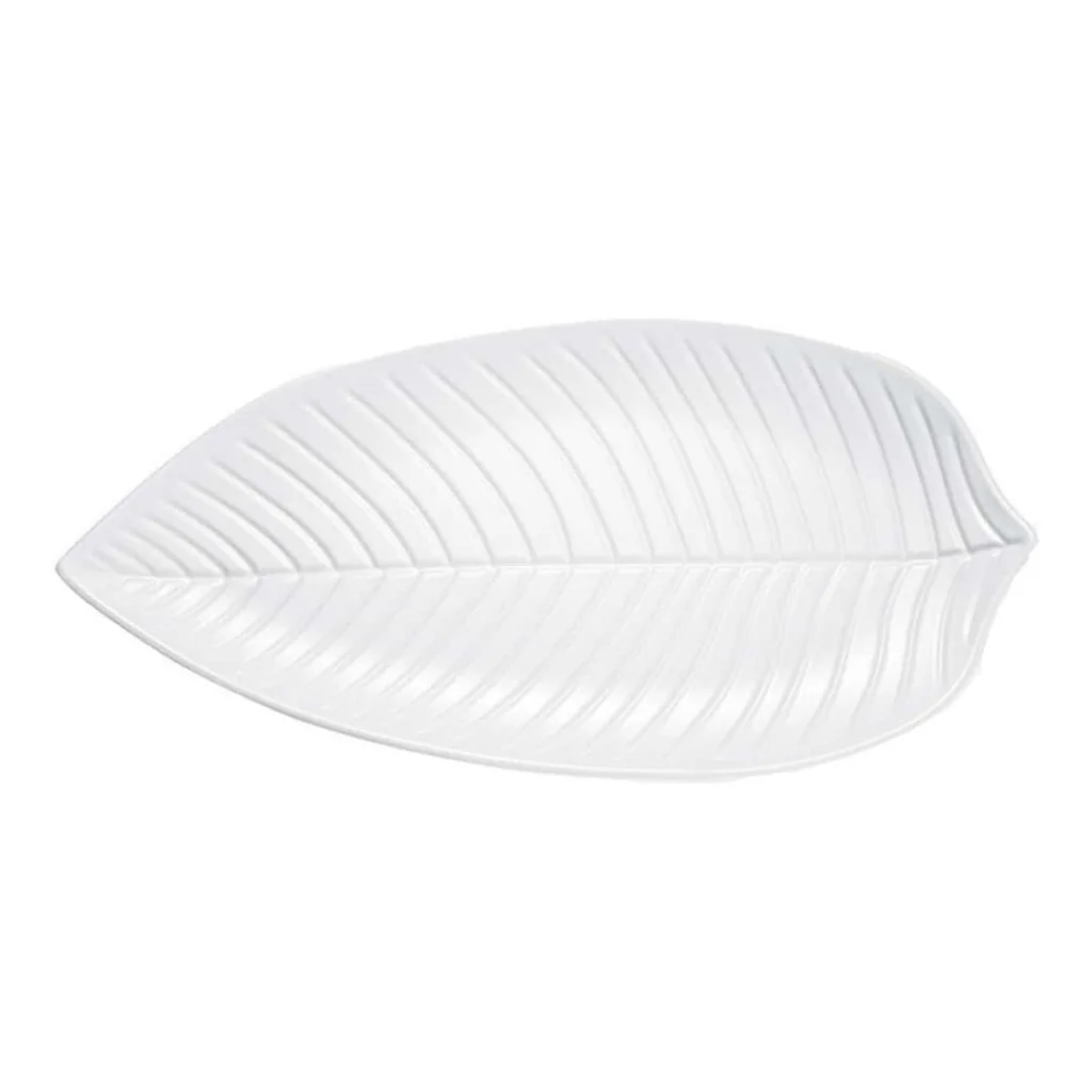 Piatto Foglia Bianco 45x24 cm SAMBONET PADERNO