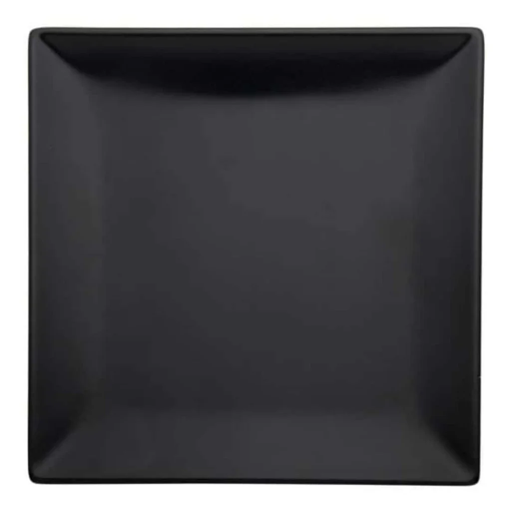 Set 6 Piatti Piani Boston Neri 27x27 cm MORINI