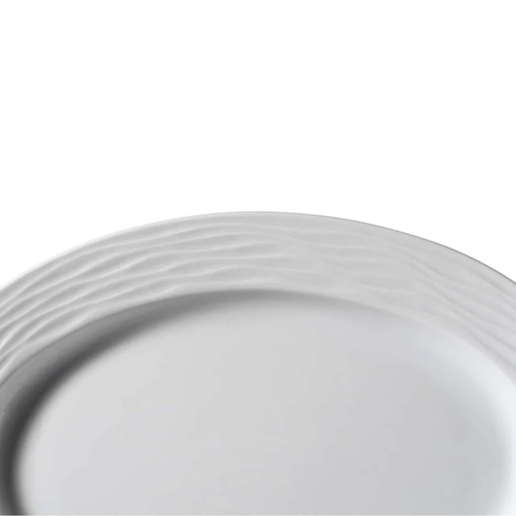 Piatto Ovale Sea Wave Bianco 24 cm KUTAHYA PORSELEN
