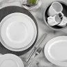 Piatto Ovale Sea Wave Bianco 24 cm KUTAHYA PORSELEN